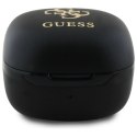 Słuchawki Bluetooth Guess Iridescent 4G Printed Logo TWS + stacja dokująca - czarne Guess