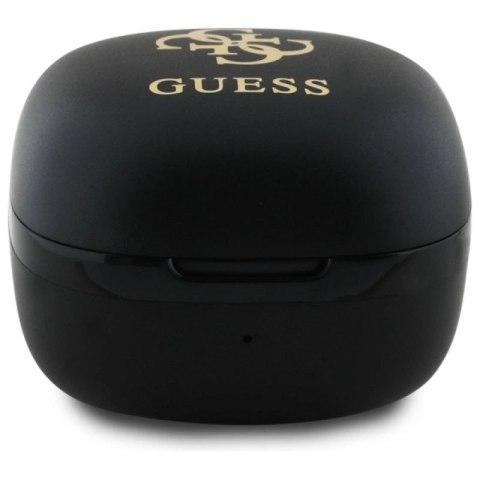 Słuchawki Bluetooth Guess Iridescent 4G Printed Logo TWS + stacja dokująca - czarne Guess