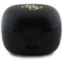 Słuchawki Bluetooth Guess Iridescent 4G Printed Logo TWS + stacja dokująca - czarne Guess