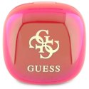 Słuchawki Bluetooth Guess Iridescent 4G Printed Logo TWS + stacja dokująca - fuksja Guess