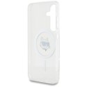 Etui Karl Lagerfeld Button Choupette Head Printed Logo MagSafe Samsung Galaxy S25 Plus biały Karl Lagerfeld