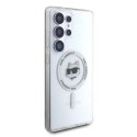 Etui Karl Lagerfeld Button Choupette Head Printed Logo MagSafe Samsung Galaxy S25 Ultra biały Karl Lagerfeld