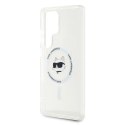 Etui Karl Lagerfeld Button Choupette Head Printed Logo MagSafe Samsung Galaxy S25 Ultra biały Karl Lagerfeld