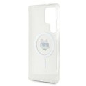 Etui Karl Lagerfeld Button Choupette Head Printed Logo MagSafe Samsung Galaxy S25 Ultra biały Karl Lagerfeld