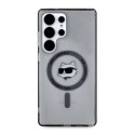 Etui Karl Lagerfeld Button Choupette Head Printed Logo MagSafe Samsung Galaxy S25 Ultra czarny Karl Lagerfeld