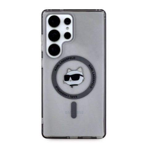 Etui Karl Lagerfeld Button Choupette Head Printed Logo MagSafe Samsung Galaxy S25 Ultra czarny Karl Lagerfeld