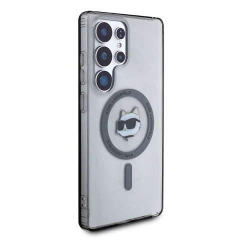 Etui Karl Lagerfeld Button Choupette Head Printed Logo MagSafe Samsung Galaxy S25 Ultra czarny Karl Lagerfeld