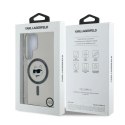 Etui Karl Lagerfeld Button Choupette Head Printed Logo MagSafe Samsung Galaxy S25 Ultra czarny Karl Lagerfeld