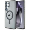 Etui Karl Lagerfeld Button Karl Head Printed Logo MagSafe Samsung Galaxy S25 Ultra czarny Karl Lagerfeld