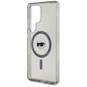 Etui Karl Lagerfeld Button Karl Head Printed Logo MagSafe Samsung Galaxy S25 Ultra czarny Karl Lagerfeld