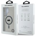 Etui Karl Lagerfeld Button Karl Head Printed Logo MagSafe Samsung Galaxy S25 Ultra czarny Karl Lagerfeld