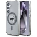 Etui Karl Lagerfeld Button Karl Head Printed Logo MagSafe Samsung Galaxy S25 czarny Karl Lagerfeld