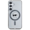 Etui Karl Lagerfeld Button Karl Head Printed Logo MagSafe Samsung Galaxy S25 czarny Karl Lagerfeld