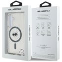 Etui Karl Lagerfeld Button Karl Head Printed Logo MagSafe Samsung Galaxy S25 czarny Karl Lagerfeld