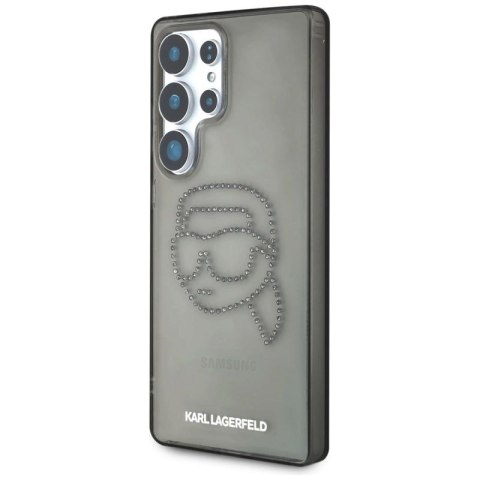 Etui Karl Lagerfeld Rhinestones Karl Head Logo Samsung Galaxy S25 Ultra czarny Karl Lagerfeld