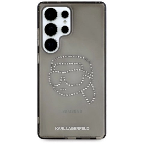 Etui Karl Lagerfeld Rhinestones Karl Head Logo Samsung Galaxy S25 Ultra czarny Karl Lagerfeld
