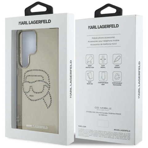 Etui Karl Lagerfeld Rhinestones Karl Head Logo Samsung Galaxy S25 Ultra czarny Karl Lagerfeld