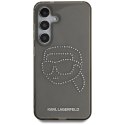 Etui Karl Lagerfeld Rhinestones Karl Head Logo Samsung Galaxy S25 czarny Karl Lagerfeld