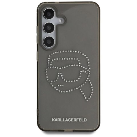 Etui Karl Lagerfeld Rhinestones Karl Head Logo Samsung Galaxy S25 czarny Karl Lagerfeld