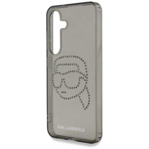 Etui Karl Lagerfeld Rhinestones Karl Head Logo Samsung Galaxy S25 czarny Karl Lagerfeld
