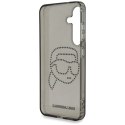 Etui Karl Lagerfeld Rhinestones Karl Head Logo Samsung Galaxy S25 czarny Karl Lagerfeld