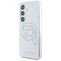 Etui Karl Lagerfeld Rhinestones Karl Head Logo Samsung Galaxy S25 przezroczysty Karl Lagerfeld