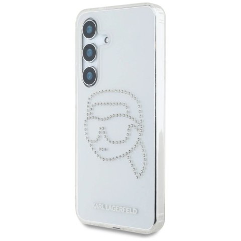 Etui Karl Lagerfeld Rhinestones Karl Head Logo Samsung Galaxy S25 przezroczysty Karl Lagerfeld