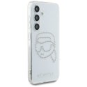 Etui Karl Lagerfeld Rhinestones Karl Head Logo Samsung Galaxy S25 przezroczysty Karl Lagerfeld