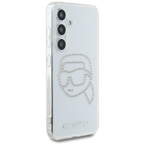 Etui Karl Lagerfeld Rhinestones Karl Head Logo Samsung Galaxy S25 przezroczysty Karl Lagerfeld