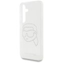 Etui Karl Lagerfeld Rhinestones Karl Head Logo Samsung Galaxy S25 przezroczysty Karl Lagerfeld