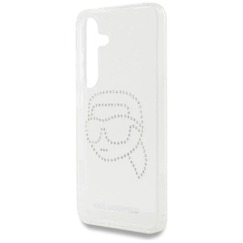 Etui Karl Lagerfeld Rhinestones Karl Head Logo Samsung Galaxy S25 przezroczysty Karl Lagerfeld