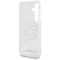 Etui Karl Lagerfeld Rhinestones Karl Head Logo Samsung Galaxy S25 przezroczysty Karl Lagerfeld