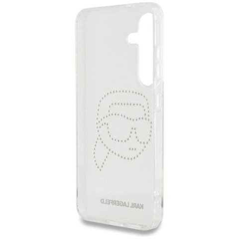 Etui Karl Lagerfeld Rhinestones Karl Head Logo Samsung Galaxy S25 przezroczysty Karl Lagerfeld