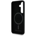 Etui Karl Lagerfeld Silicone Double Heads And Circle MagSafe Samsung Galaxy S25 Plus czarny Karl Lagerfeld