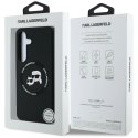 Etui Karl Lagerfeld Silicone Double Heads And Circle MagSafe Samsung Galaxy S25 czarny Karl Lagerfeld
