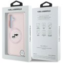 Etui Karl Lagerfeld Silicone Double Heads And Circle MagSafe Samsung Galaxy S25 różowy Karl Lagerfeld