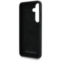 Etui Karl Lagerfeld Silicone Metal Signature Logo Samsung Galaxy S25 czarny Karl Lagerfeld