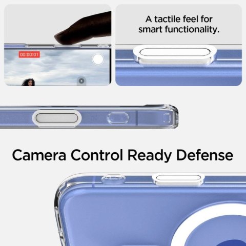 Etui Spigen Ultra Hybrid "T" MagSafe na iPhone 16 - białe Spigen