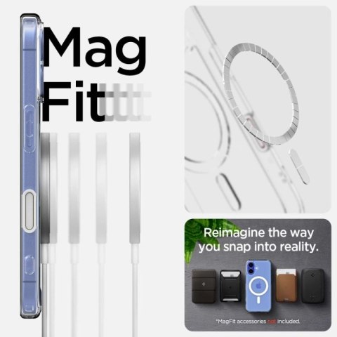 Etui Spigen Ultra Hybrid "T" MagSafe na iPhone 16 - białe Spigen