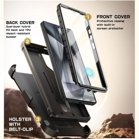 Etui Supcase Unicorn Beetle Pro na Samsung Galaxy S25 Ultra - czarne Supcase