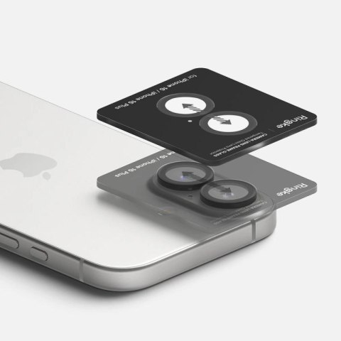 Ochronne nakładki Ringke Camera Frame Protector 2-pack na iPhone 16 / 16 Plus - czarny Ringke
