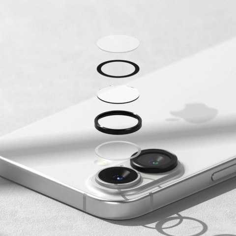 Ochronne nakładki Ringke Camera Frame Protector 2-pack na iPhone 16 / 16 Plus - czarny Ringke