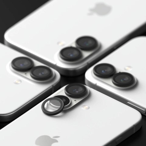 Ochronne nakładki Ringke Camera Frame Protector 2-pack na iPhone 16 / 16 Plus - czarny Ringke