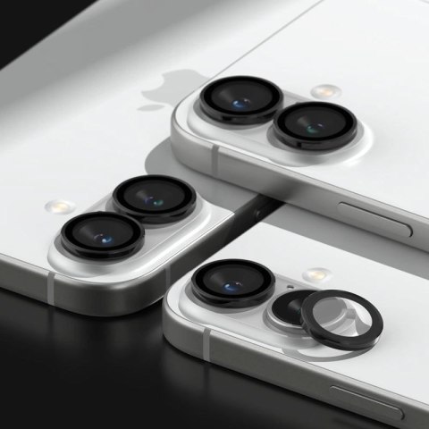 Ochronne nakładki Ringke Camera Frame Protector 2-pack na iPhone 16 / 16 Plus - czarny Ringke