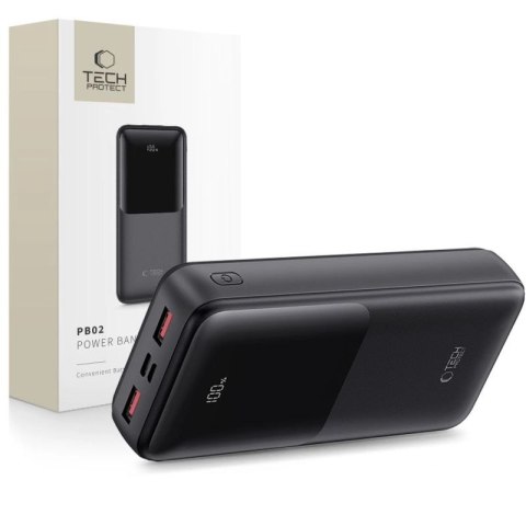 Powerbank Tech-Protect PB02 20000mAh 22.5W - czarny Tech-Protect