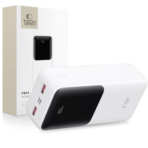 Powerbank Tech-Protect PB03 30000mAh 22.5W - biały Tech-Protect