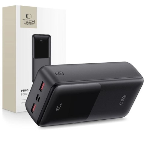 Powerbank Tech-Protect PB03 30000mAh 22.5W - czarny Tech-Protect