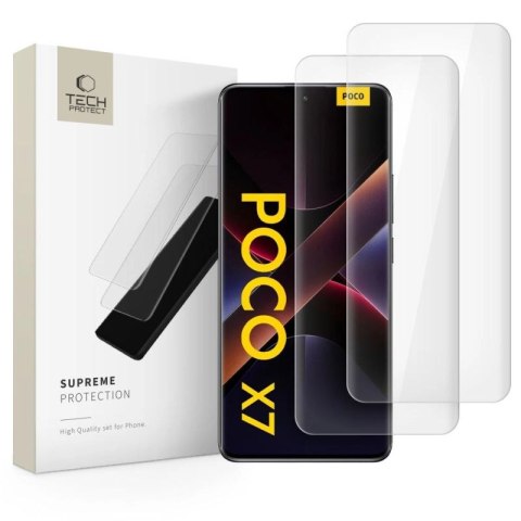 Szkło hartowane Tech-Protect Supreme Protection na Xiaomi Redmi Note 14 PRO / 14 PRO+ 5G / Poco X7 5G - przezroczyste Tech-Protect