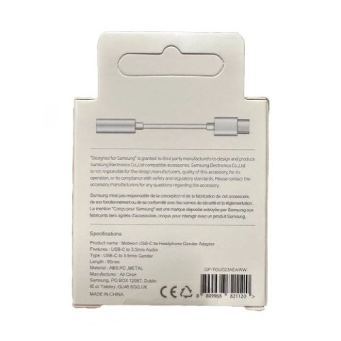 Adapter Samsung GP-TGU023AE DAC USB-C do mini jack 3.5mm - biały