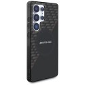 Etui AMG Double Layer Rhombs MagSafe na Samsung Galaxy S25 Ultra - czarno-czerwone Mercedes